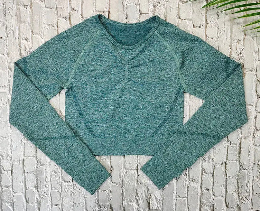 Blusa Crop seamless- VERDE