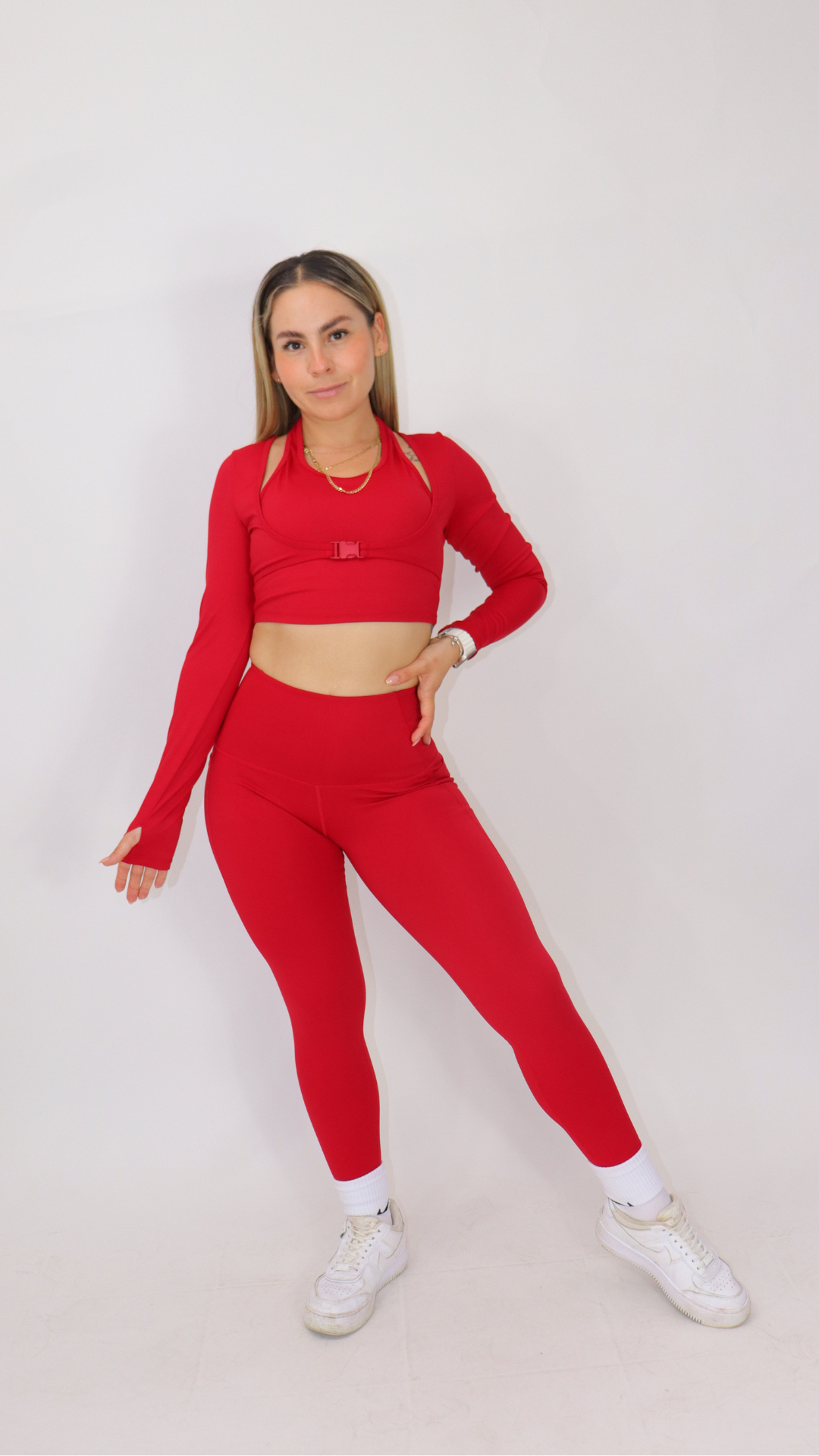 LEGGINS LU - YOGA FLEX - ROJO