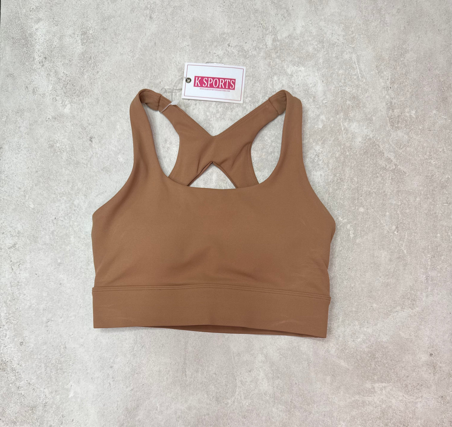 ACTIVEWEAR LULU TOP -BROWN