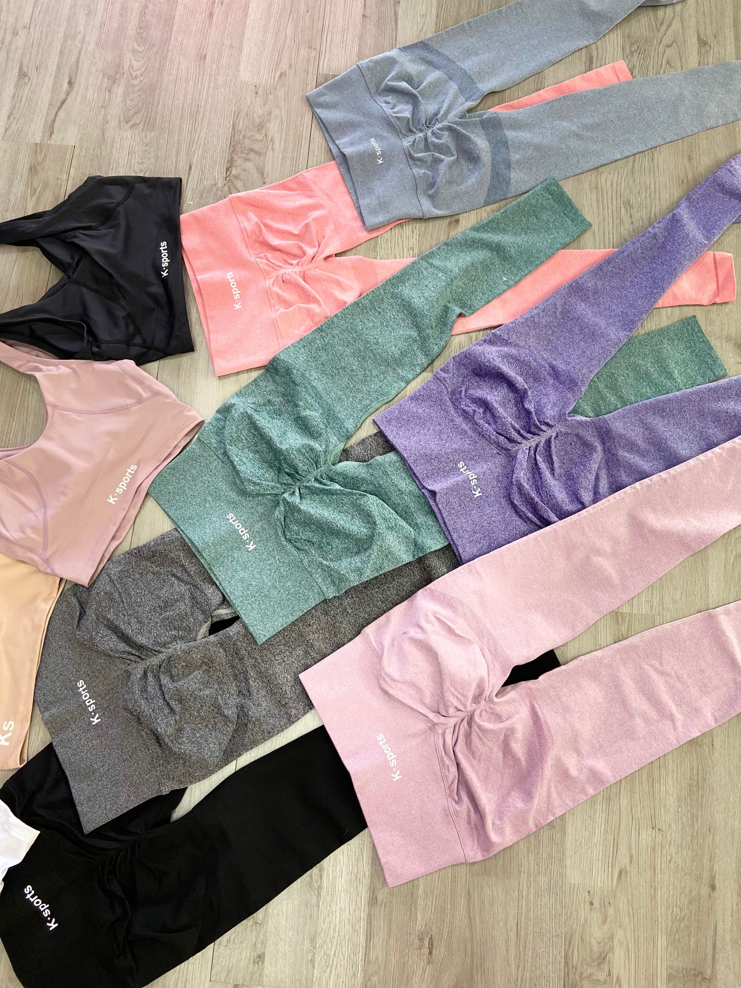 Leggins POP PUSH UP - Coral Naranja