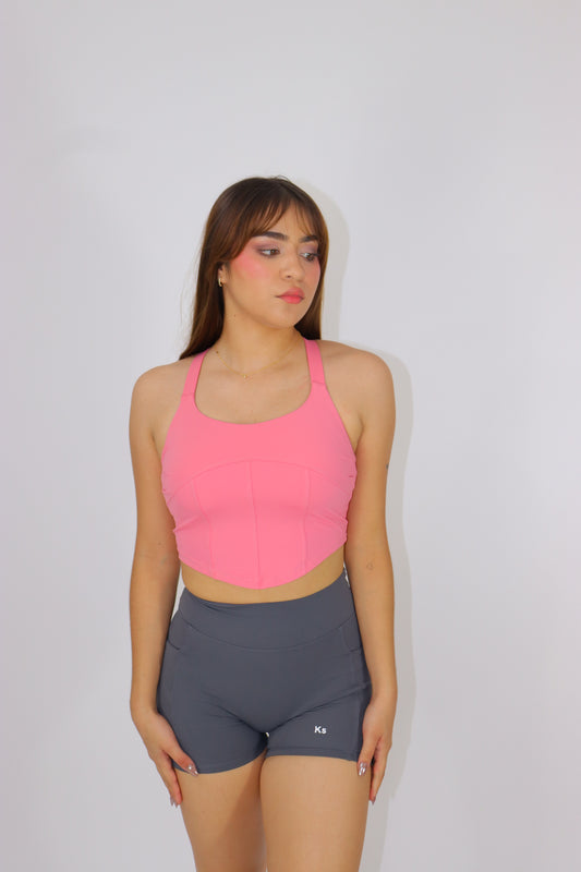 TOP YAMI ACTIVEWEAR -  rosa flamenco