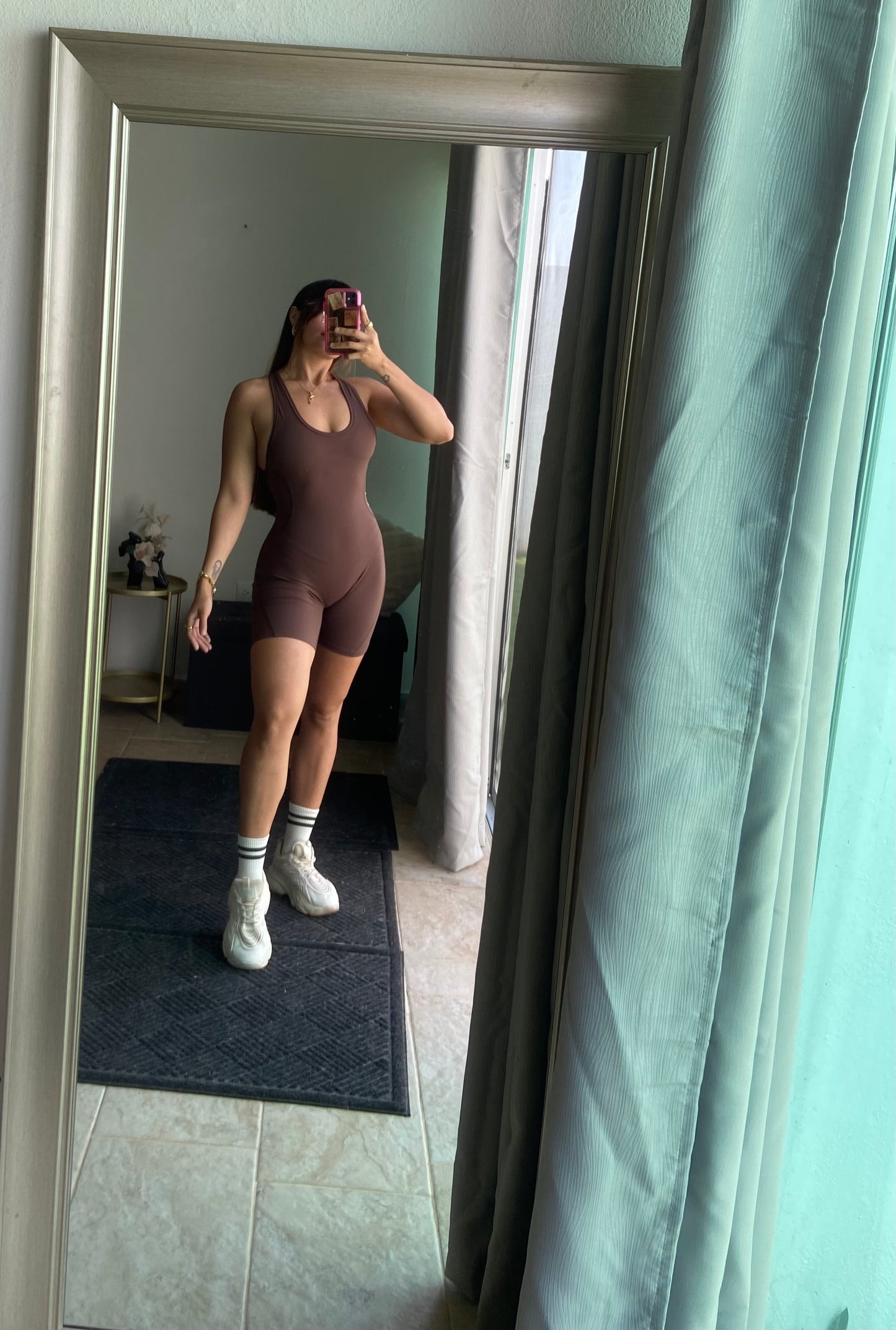 Jumpsuit Body short Yoga Active - cocoa