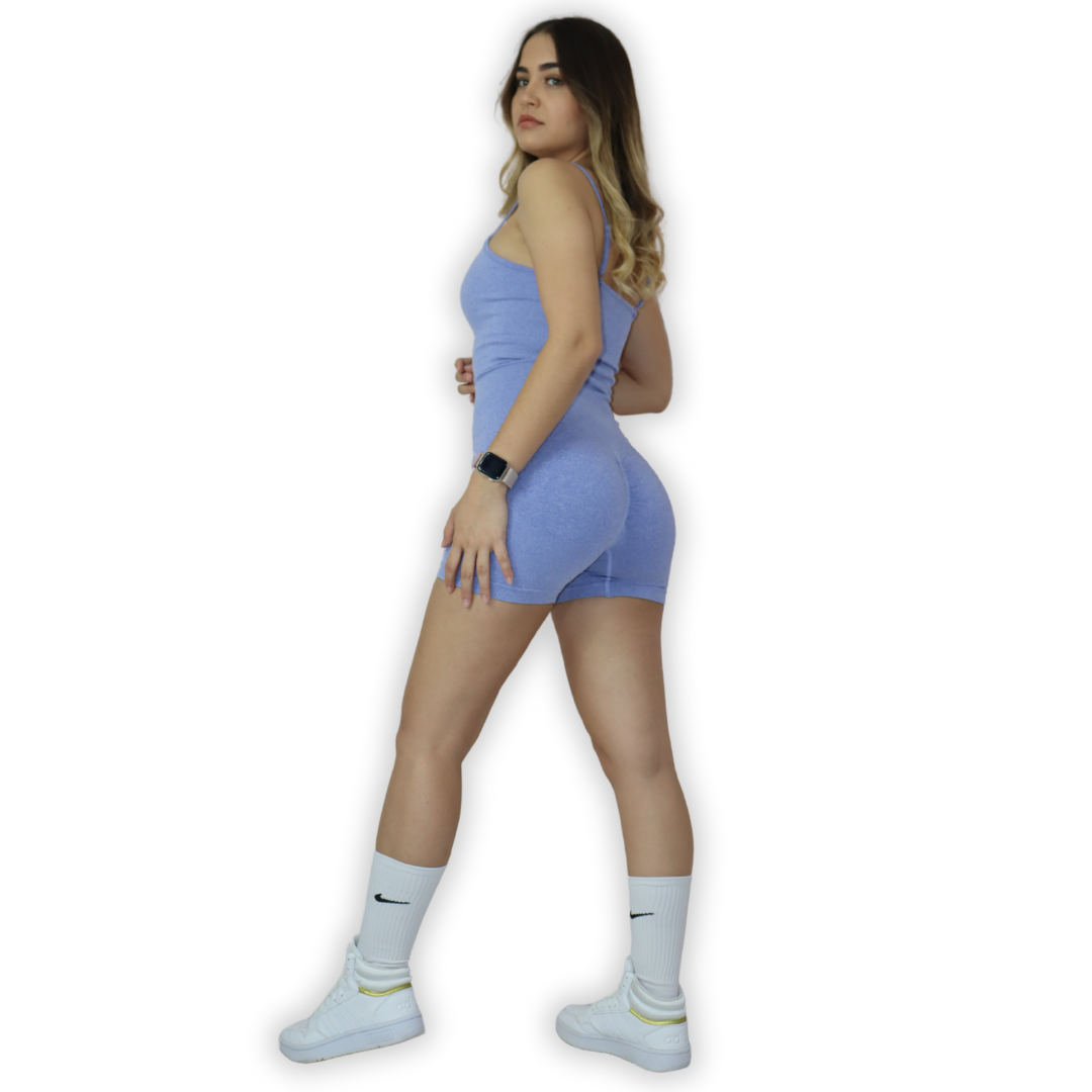 Jumpsuit body shorts seamless - Azul