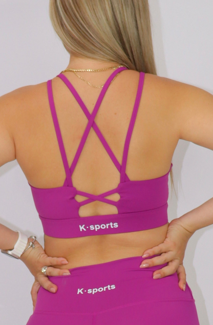 ACTIVEWEAR YOGA SET TOP CRUZADO - FUSHIA