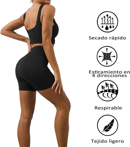 SET SEAMLESS BIKER - GRIS