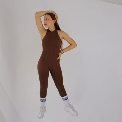 JUMPSUIT OLIMPIC LARGO - MARRÓN