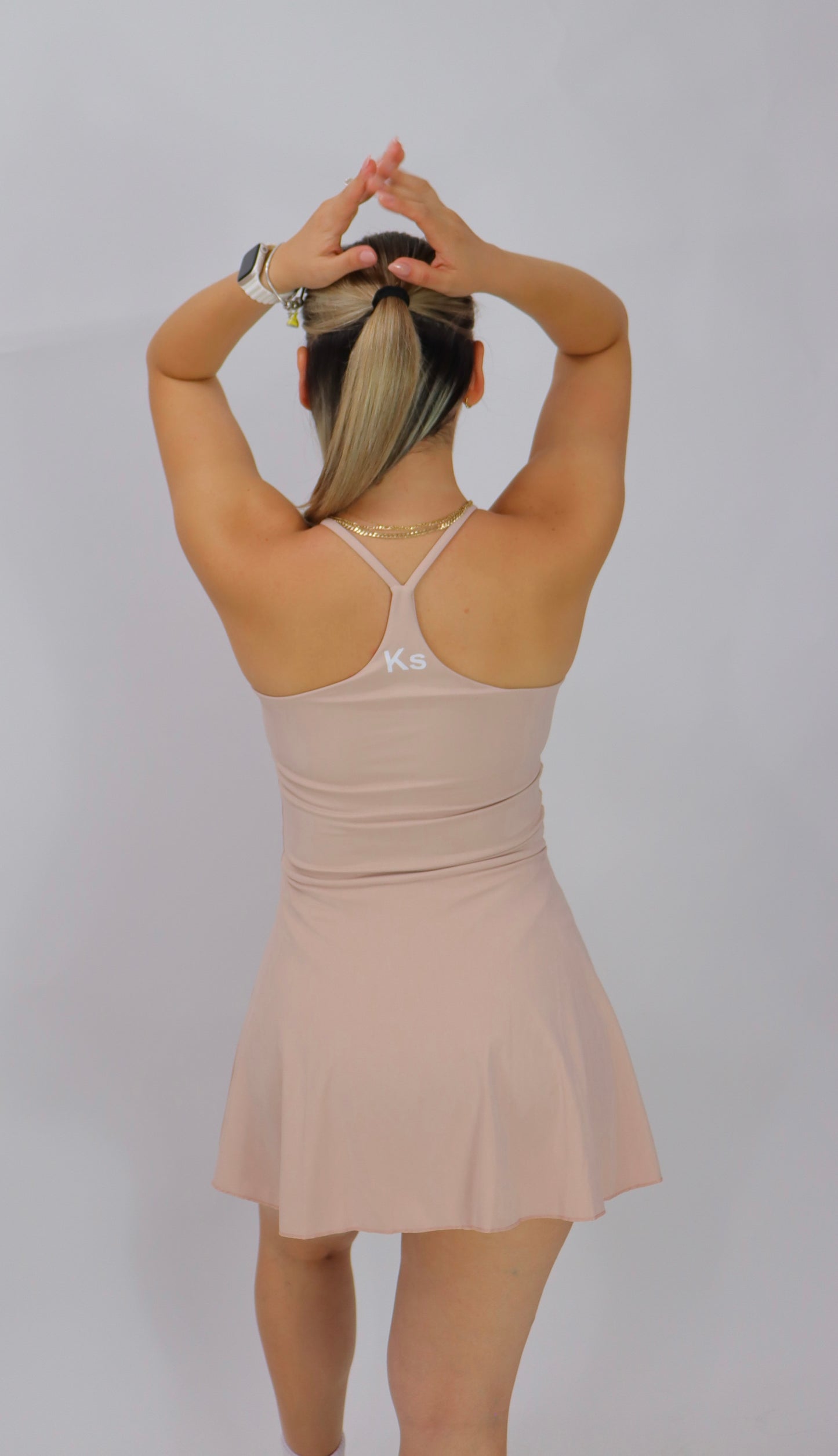Vestido FALDA SHORT- NUDE