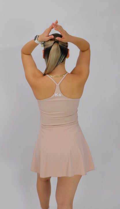 Vestido FALDA SHORT- NUDE