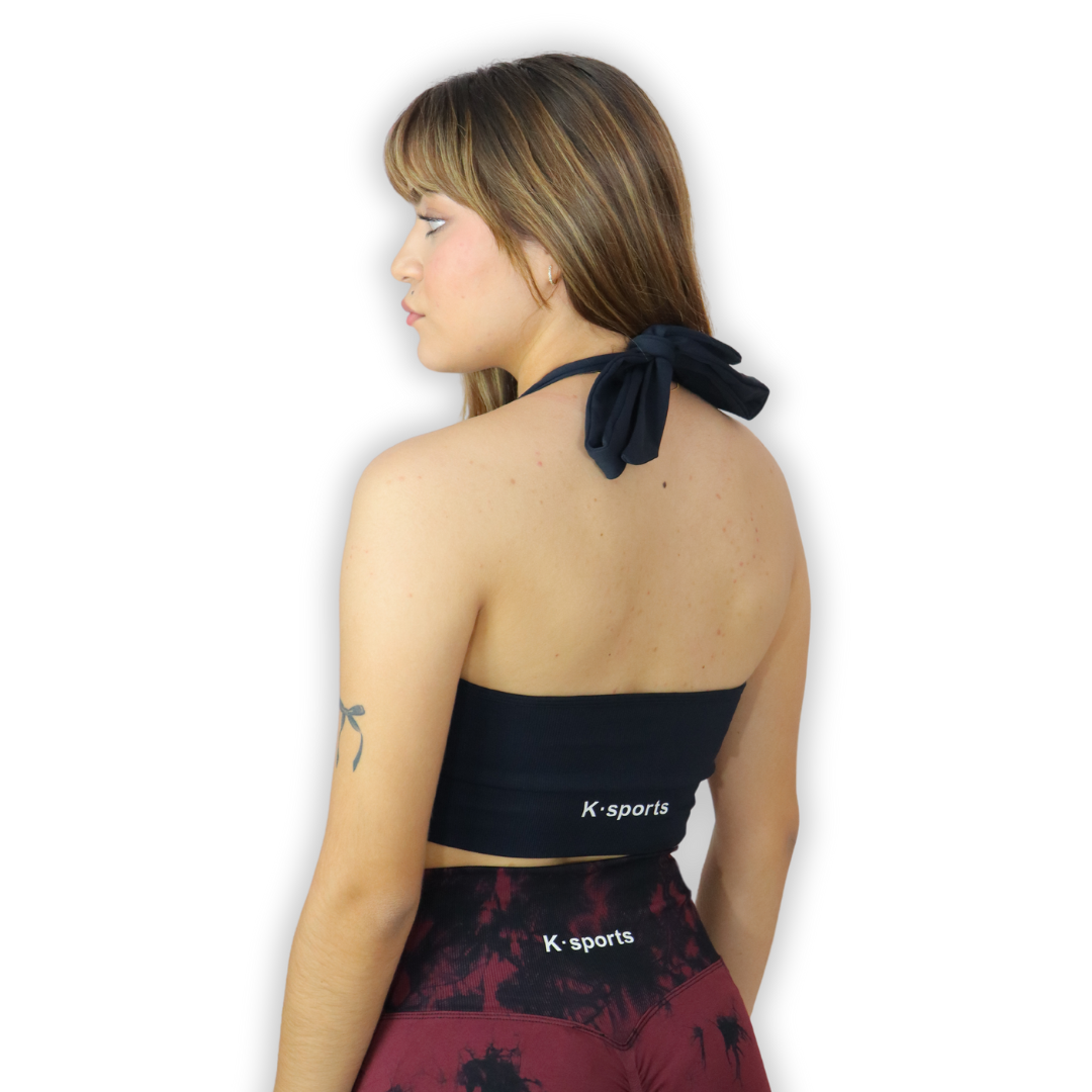 URANUS top Halter seamless - Negro