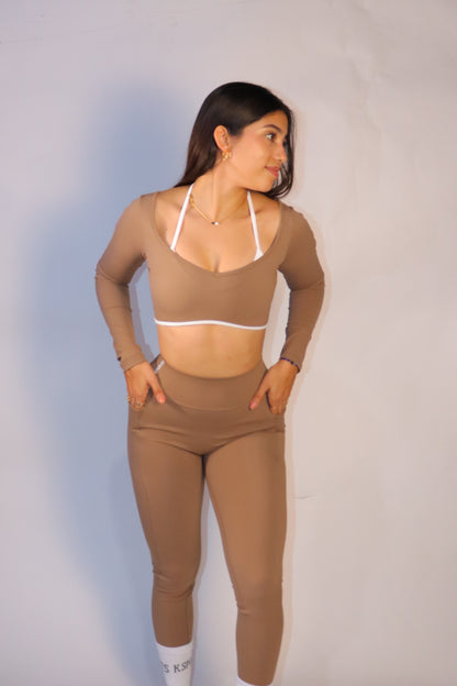 Set Twin manga larga y leggins