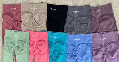 Leggins Triple enfoque- Rojo ladrillo