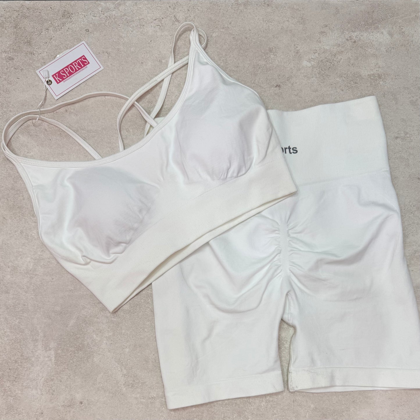 Conjunto deportivo seamless Sprip BLANCO