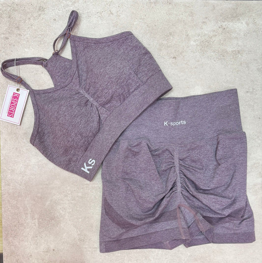 Conjuntos Pop en   Short y top LILA