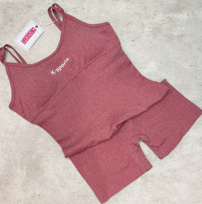 Body  Enterizo Seamless - Bloom Coral