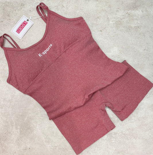 Body  Enterizo Seamless - Bloom Coral