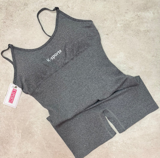 Body  Enterizo Seamless - Bloom Gris