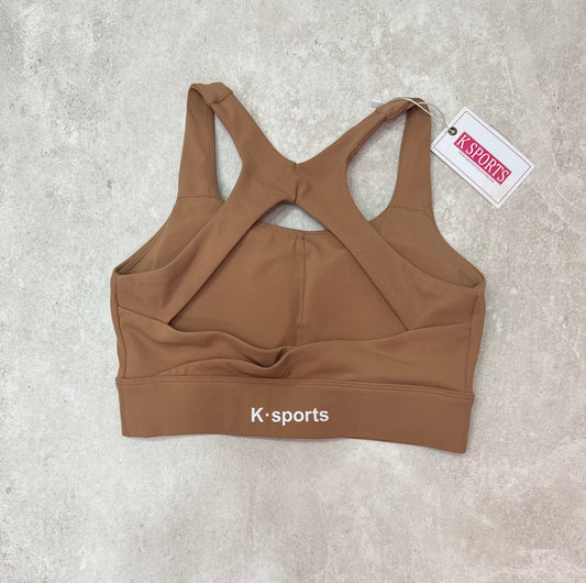 ACTIVEWEAR LULU TOP -BROWN