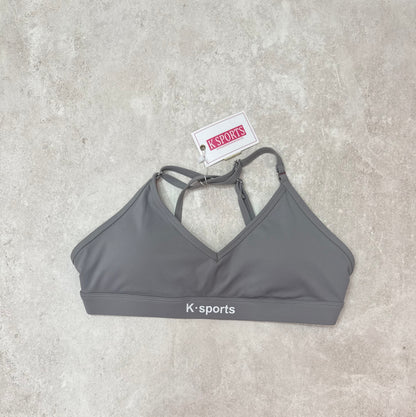 Top Olivia  Tirantes Cruzados 4 estilos- Gris