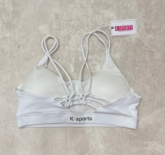 ACTIVEWEAR Top Deportivo al estilo Lulu- Blanco