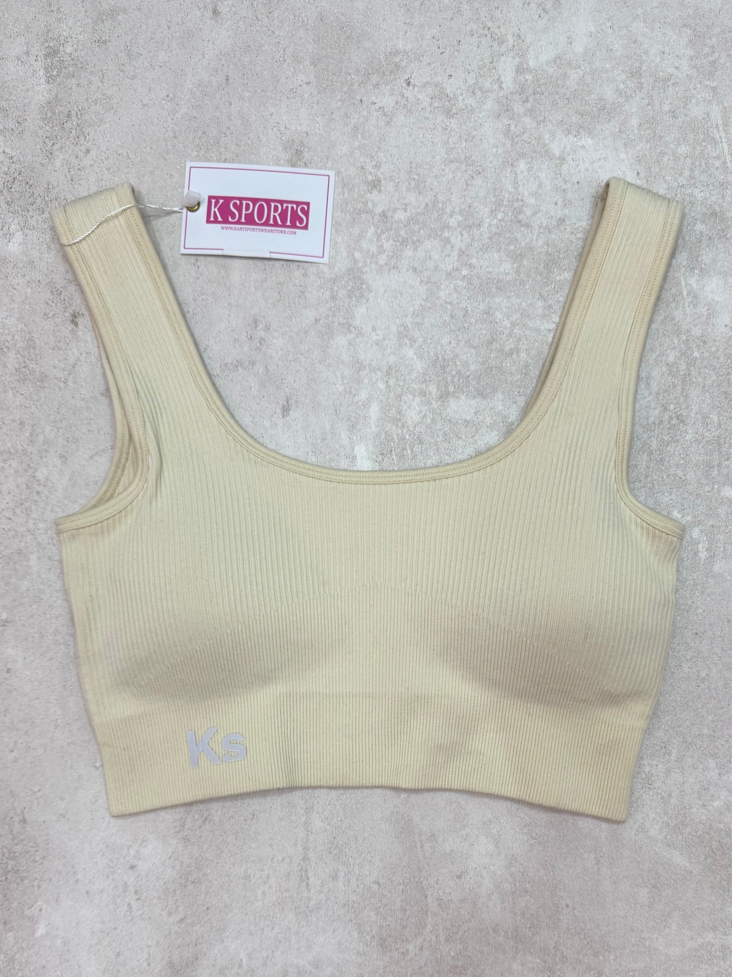 TOP ACANALADO SUPER GRUESO SEAMLESS-Beige