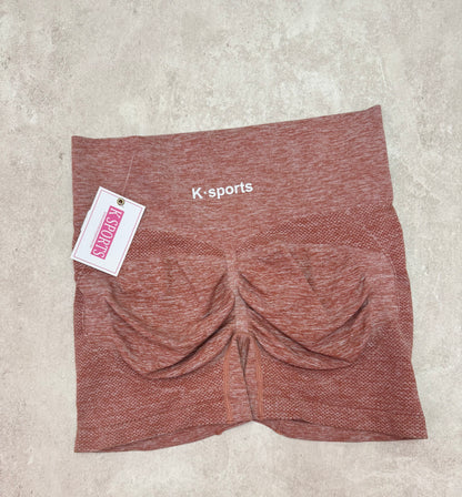 Shorts seamless Triple enfoque - Durazno