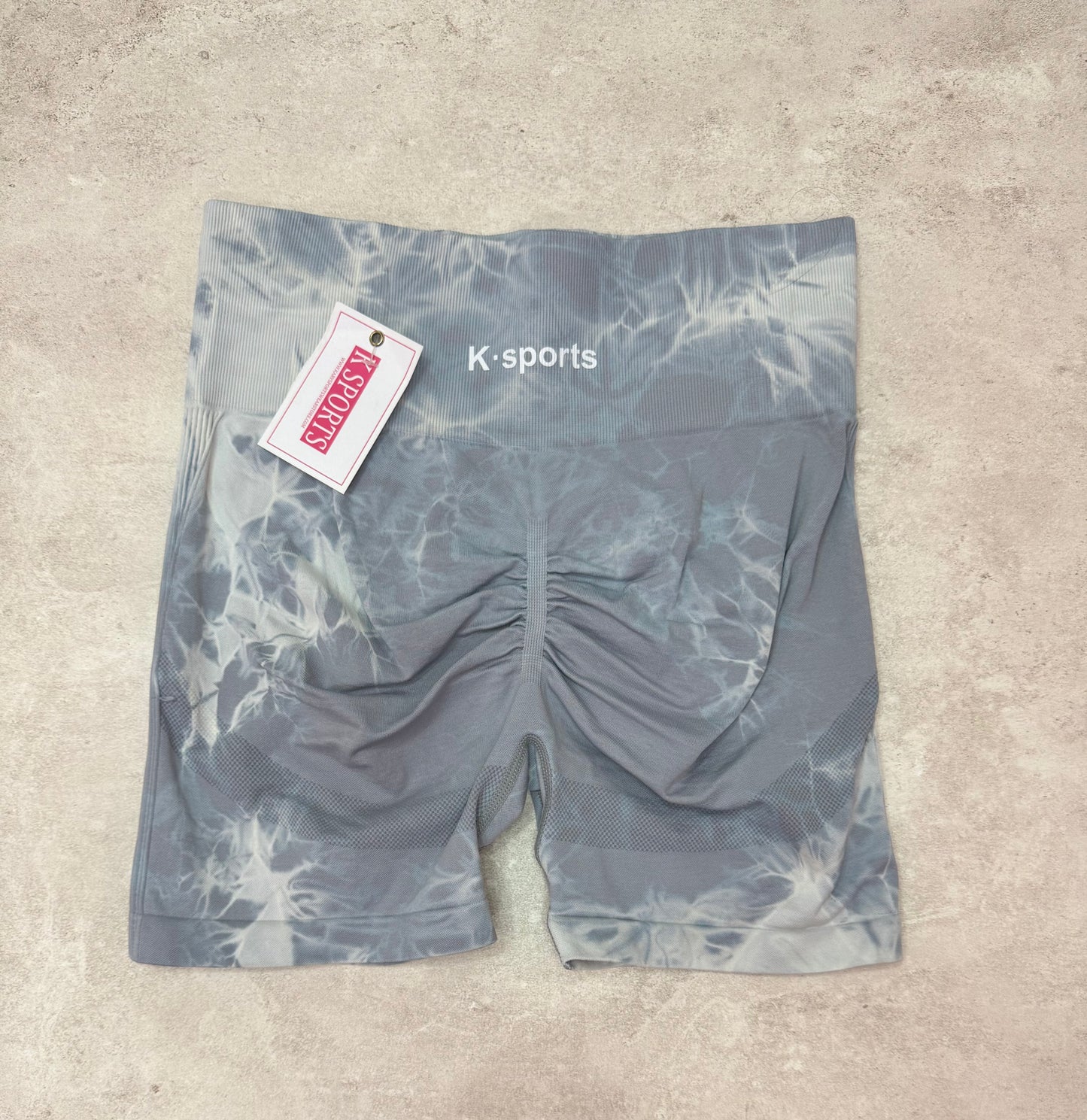 Short Deportivo Tie- Dye Seamless - Gris
