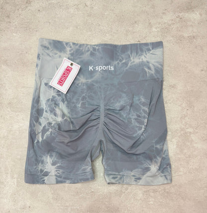 Short Deportivo Tie- Dye Seamless - Gris
