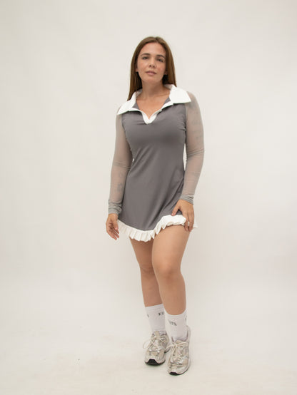 vestido Neck polo dress