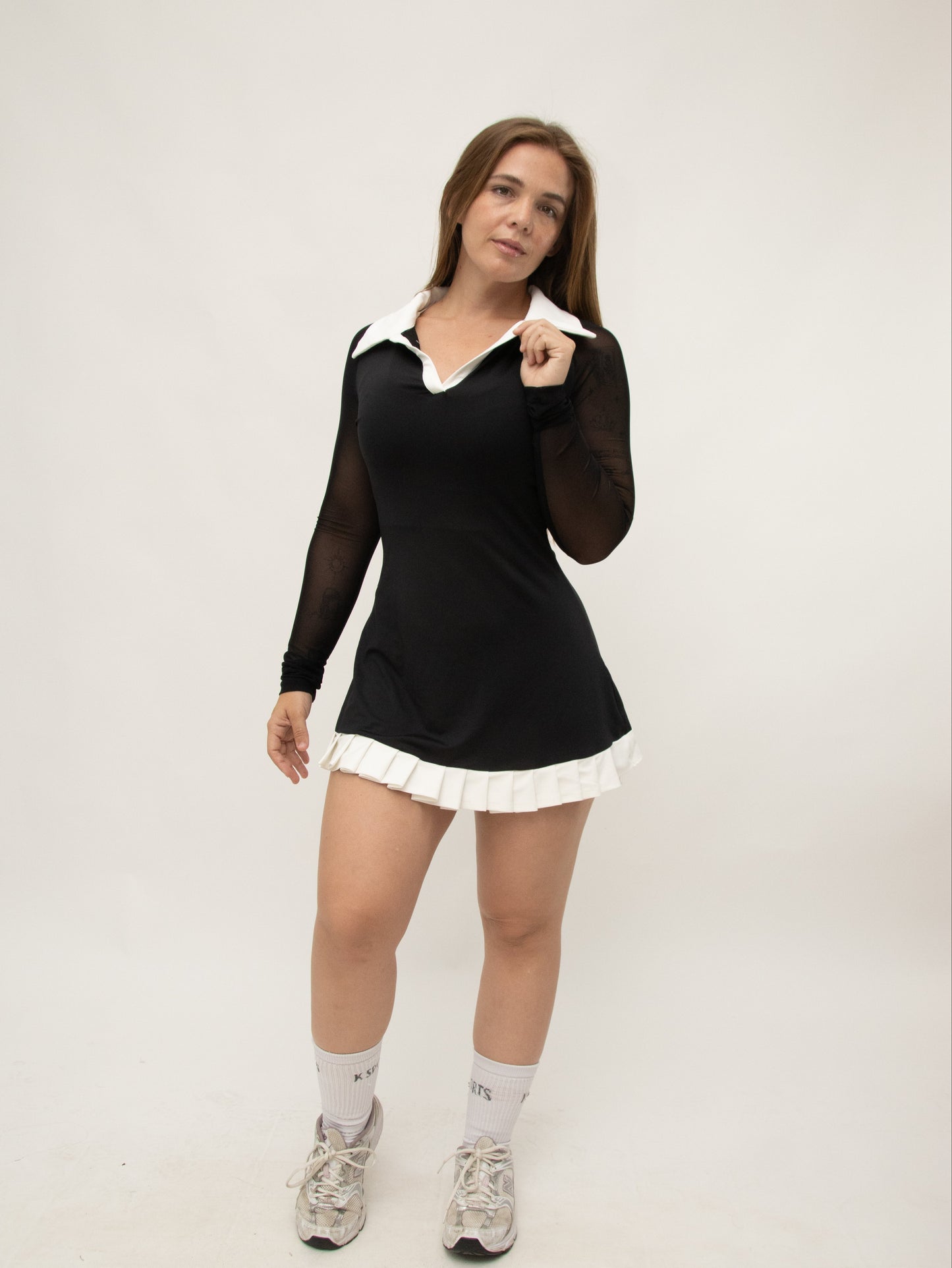 vestido Neck polo dress