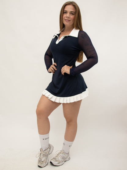 vestido Neck polo dress