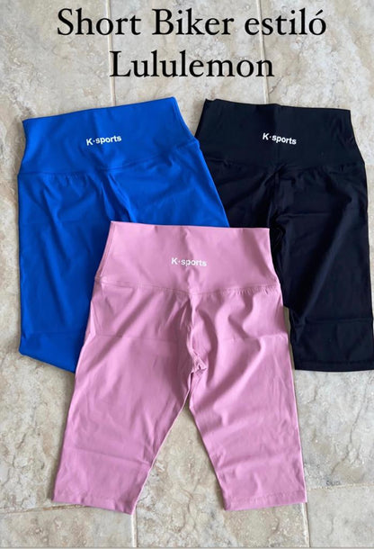ACTIVEWEAR -SHORT BIKER ESTILO LULU -ROSA